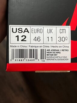 Air Jordan 1 Gold Toes - 10