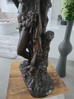 Starožitna bronzová socha 53cm - 10