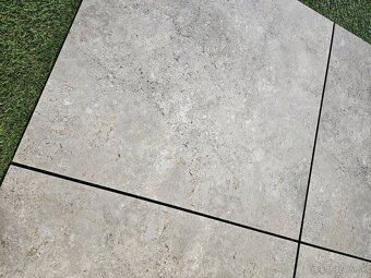 Dlažba hrubka 2cm,60x60, aj na terče, travertíno sivá - 10