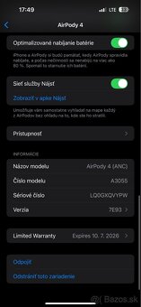 NOVÉ Apple Airpods 4 ANC, ZÁRUKA - 10
