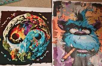 Mix ručne maľovaných obrazov - 10