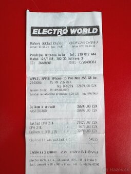 Iphone 15 Pro Max Black Titanium 256gb záruka - 10