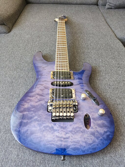 Ibanez S570DXQM Bright Blue Burst - 10