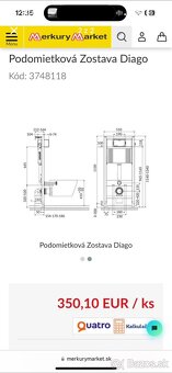 Predám úplne nový komplet závesný záchod / WC - 10