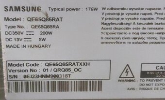 Samsung QE65Q85RAT 4K Smart časti - 10