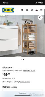 Ikea Ragrund policovy diel bambus bambusove police - 10