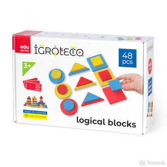 Montessori logická hra Dienes – úplne nová, nerozbalená - 10