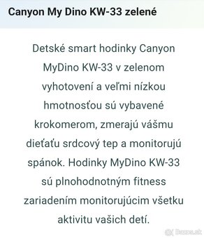 Smart hodinky detské Dino - 10