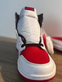 AIR JORDAN 1 RETRO HIGH OG White University Red Black Blanc - 10