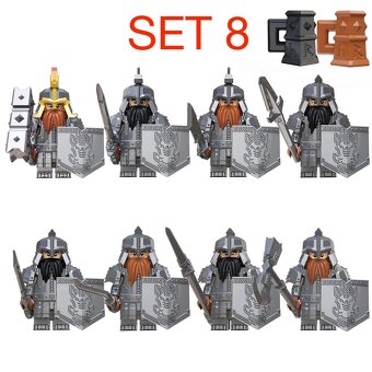 Figúrky pán prsteňov 1 (8ks) typ lego - 10