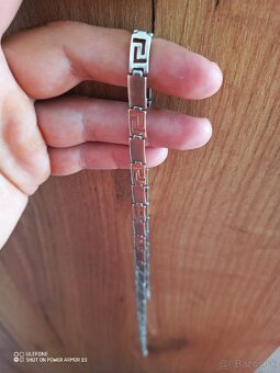 Strieborná retiazka - grécky vzor - 10