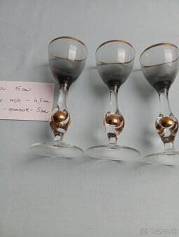 POHÁRE - ZLATÁ ZUZANA - dymová farba - 10