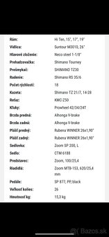 Horský bicykel CTM Axon, veľkosť kolies 26 - 10
