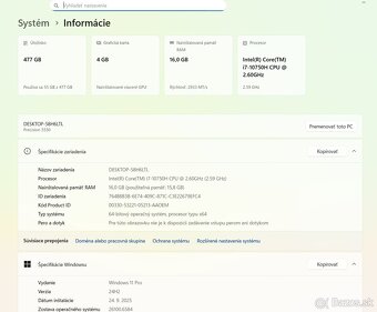 DELL Precision 5550 i7-10750H/16GB/500GB NVME/ NVIDIA Quadro - 10