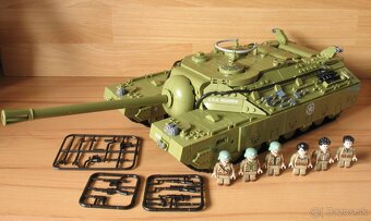 Rôzne tanky + postavičky - typ lego - nové, nehran - 10