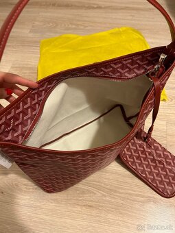 Goyard kabelka Bohéme Hobo - burgundy (GO4) - 10