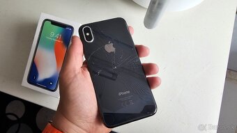 Apple iPhone X 256GB - puknutý zadok, nová batéria - 10
