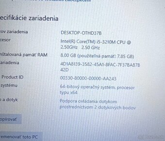 Lenovo E530 / i5-3210M / 8GB RAM / 250GB SSD / 15.6" - 10