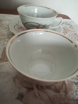 Porcelánové šálky s podšálkami sada 10 ks - 10