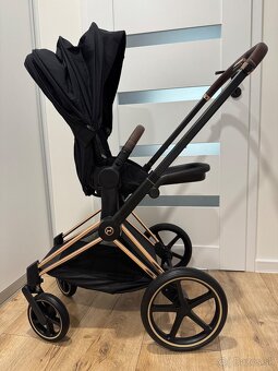 Cybex Priam 3 v 1 Sepia Black – podvozok Chrome Brown 4.0 + - 10