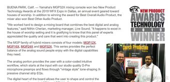 Yamaha mix MGP12X, analóg, 2x echo FX1, FX2, kompresory - 10