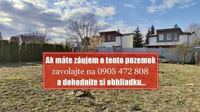 PREDANÉ: Pozemok 437 m2 pri Bratislave - v Bernolákove na mu - 10