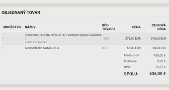 Camarelo CARERA NEW 2018 (vanicka,sedacka,vajicko) - 10