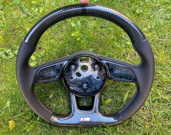 AUDI VOLANT KARBONOVY zkoseny - karbon A3 A4 A5 B9 Q3 Q5 - 10