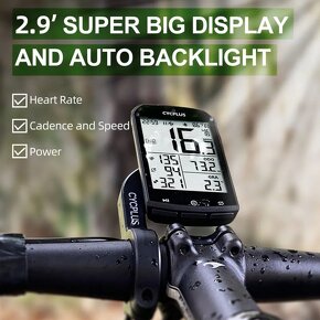 Kvalitný GPS ANT+ Smart CykloPočítač CYCPLUS M1, C3 - 10