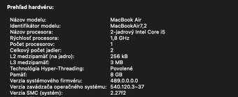 Apple MacBook Air 13” (2017) – i5, 8 GB RAM, 128 GB SSD - 10