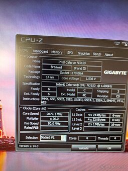 GA-N3150N-D3V Mini ITX 4jadro+grafika+8GB - 10