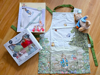 Peter Rabbit 4 ks set, detský uterák, aktivity deka, kuchyns - 10
