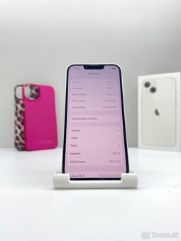 iPhone 13 WHITE 128GB TOP STAV NOVÁ BATÉRIA 100% - 10