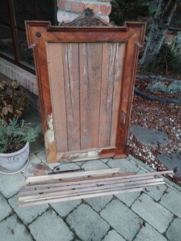 Starožitné zrkadlo +veľký rám - 10