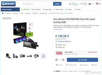 ⭐️ Nvidia RTX 5090 Asus ROG Astral Liquid 32GB, nová - 10
