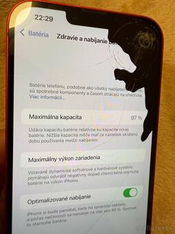 Apple iPhone 14 Plus 256 GB-Červený-Top stav okrem displeja - 10
