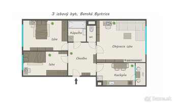 BERNOLÁKOVA ULICA / 3i byt BB / RADVAŇ / LOGGIA - 10