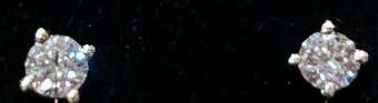 Diamantové zlaté náušnice 0,52ct - 10