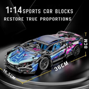 Technik stavebnica Lamborghini 1314 dielikov - 10