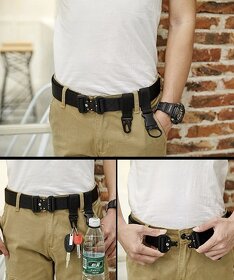 Taktický opasok 125 cm čierny - 10