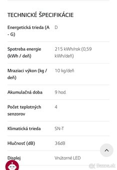 Chladnička LG - 10