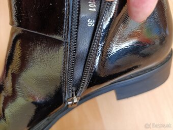 Kožené lakované čižmy - 10