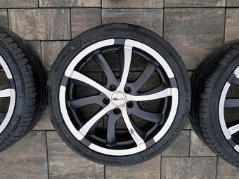 Hlinikove disky R17 Brock + čisto nove letne pneu 215/40 R17 - 10