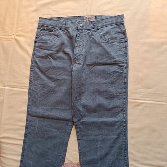 Wrangler sivé rovné džínsy široké rifle texas W34 L30 - 10