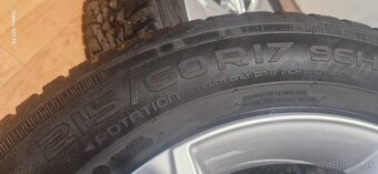 Predám zimny komplet Toyota CH-R 5x114,3 R17 ,215/60 R17 - 10