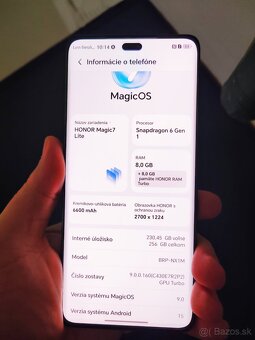 Predám Honor magic7 lite - 10