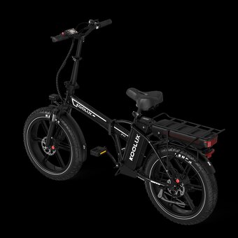 Skladací ektricky bicykel Fatbike 0 Km 24 Ah Bateria Moped - 10
