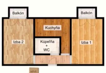 REZERVOVANÉ: 2-izbový byt neďaleko Jaslovských Bohuníc - 10