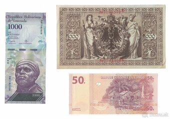 Zbierka bankoviek po 2 a 3 EUR - rôzne svetové - 10