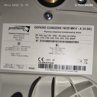 Plynový kondenzačny kotol Protherm - 10